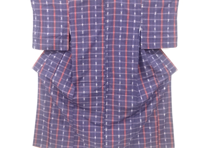JAPANESE KIMONO / ANTIQUE KIMONO / SILK / RYUKYU KASURI / TSUMUGI